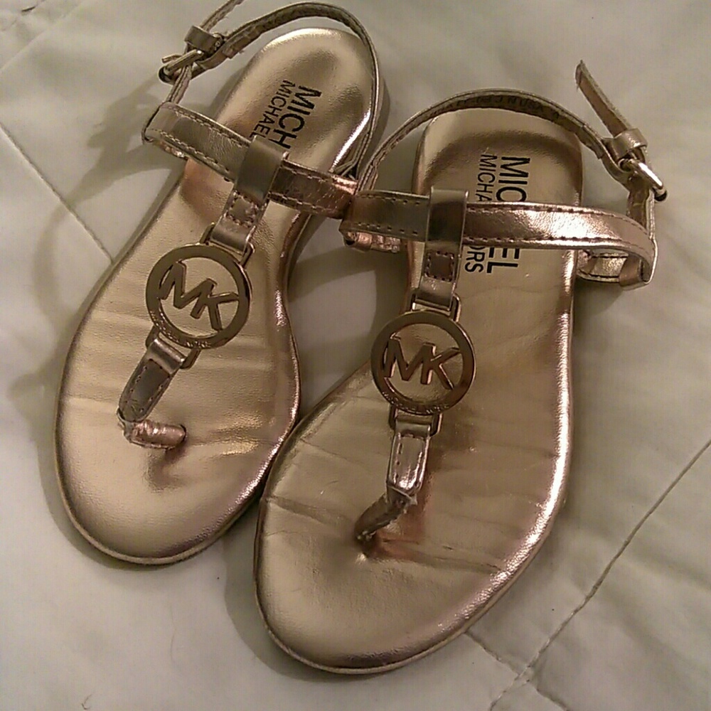 MICHAEL KORS ""KIDS"" GOLD SANDAL